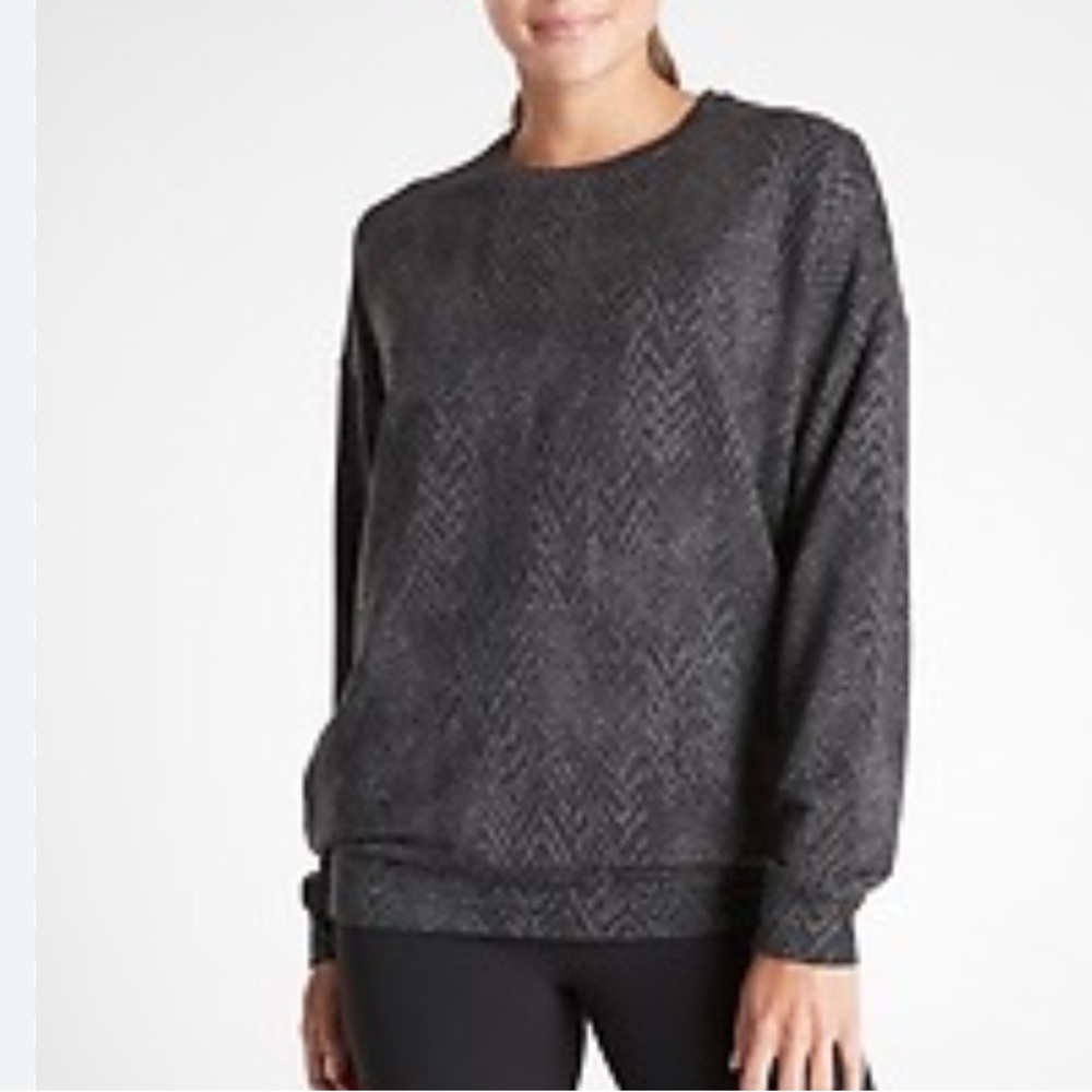 Athleta‎ Studio to Street Splatter Print Sweatshirt